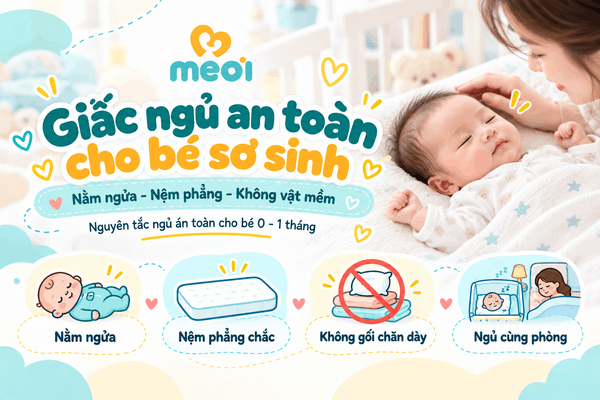 Giấc ngủ an toàn cho bé sơ sinh