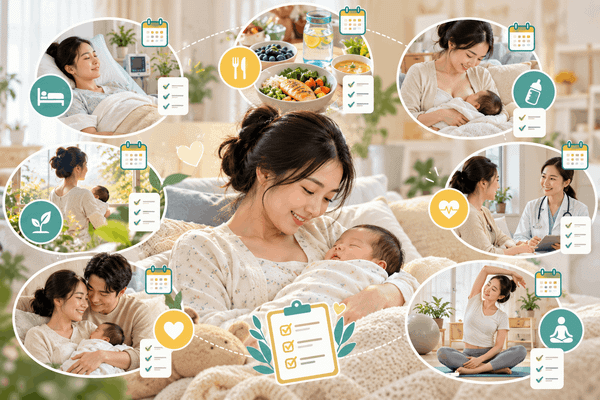 Checklist chăm mẹ sau sinh theo từng giai đoạn