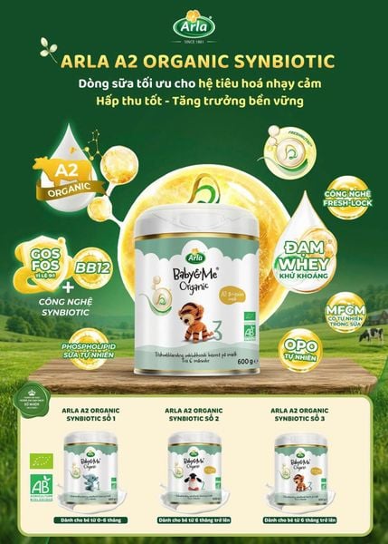 ARLA BABY&ME A2 ORGANIC PHIÊN BẢN MỚI