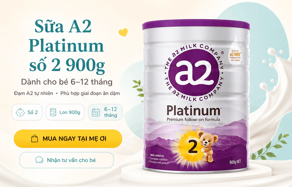 Sữa A2 Platinum cho bé 6-12 tháng