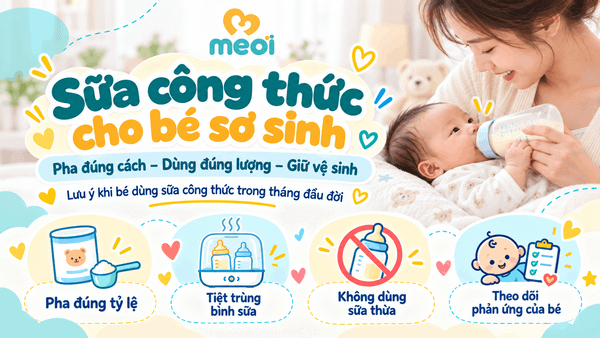 Sữa công thức cho bé sơ sinh