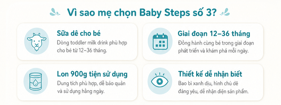 Sữa dê Baby Steps Số 3