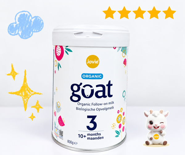 Sữa dê Jovie Goat Organic Hà Lan số 3 800g 10M+ – Dinh dưỡng hữu cơ cho bé từ 10 tháng