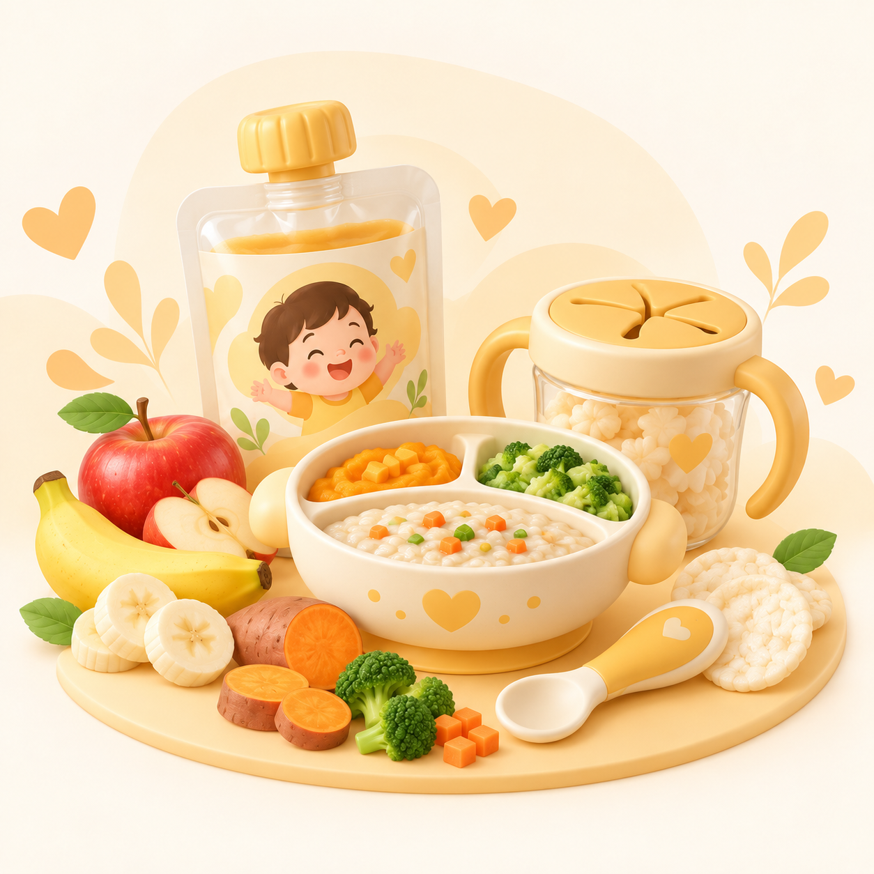 Thực phẩm ăn dặm cho bé 2-5 tuổi