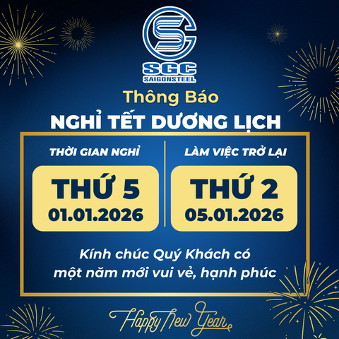 Thông báo nghĩ tết dương lịch 2026