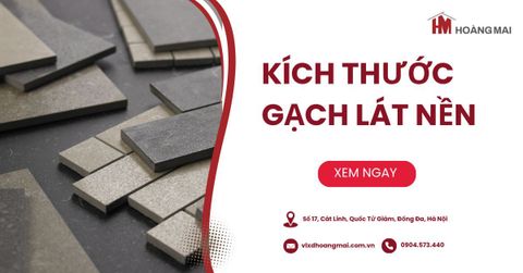 Kích thước gạch lát nền phổ biến trên thị trường