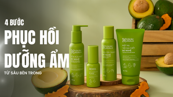 Ra mắt bộ sản phẩm chăm sóc da Bơ Nghệ: 4 bước dưỡng ẩm phục hồi