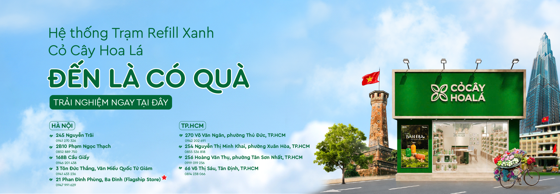 CỬA HÀNG CỎ CÂY HOA LÁ