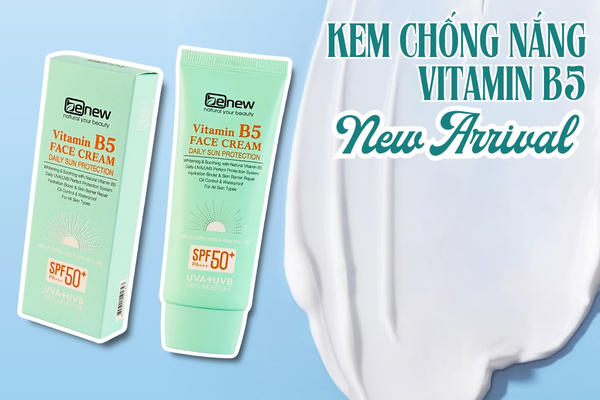 Ra Mắt Kem Chống Nắng Benew Vitamin B5 Face Cream Daily Sun Protection SPF50+ PA+++