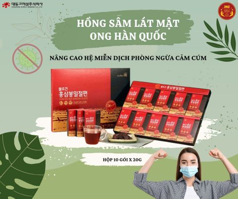 Hồng Sâm Lát Mật Ong DKG – Giải Pháp Tăng Đề Kháng & Phòng Ngừa Cảm Cúm Giao Mùa!
