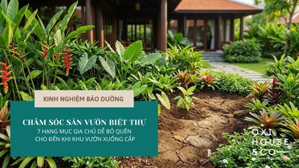 CHĂM SÓC SÂN VƯỜN BIỆT THỰ: 7 HẠNG MỤC GIA CHỦ DỄ BỎ QUÊN CHO ĐẾN KHI KHU VƯỜN XUỐNG CẤP