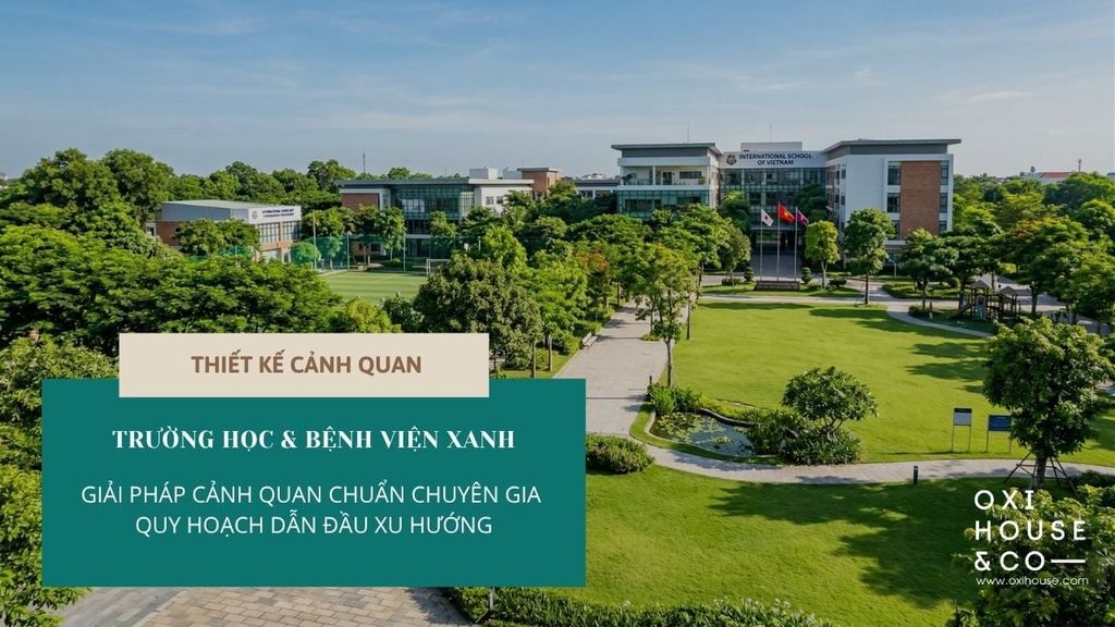 TRƯỜNG HỌC & BỆNH VIỆN XANH: GIẢI PHÁP CẢNH QUAN CHUẨN CHUYÊN GIA QUY HOẠCH DẪN ĐẦU XU HƯỚNG