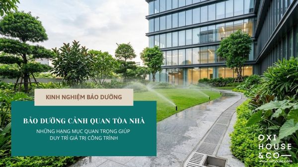 BẢO DƯỠNG CẢNH QUAN TÒA NHÀ: NHỮNG HẠNG MỤC QUAN TRỌNG GIÚP DUY TRÌ GIÁ TRỊ CÔNG TRÌNH
