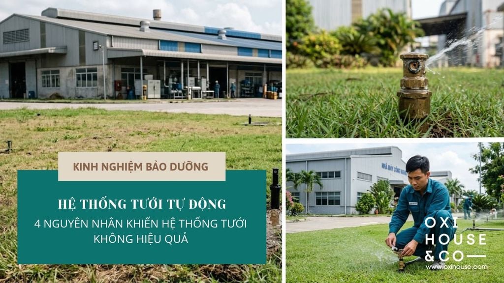 TÌM HIỂU NGAY 4 NGUYÊN NHÂN KHIẾN HỆ THỐNG TƯỚI TỰ ĐỘNG KHÔNG HIỆU QUẢ