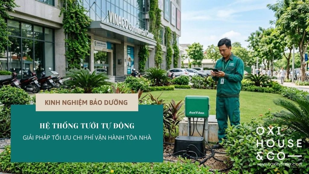 HỆ THỐNG TƯỚI TỰ ĐỘNG: GIẢI PHÁP TỐI ƯU CHI PHÍ VẬN HÀNH TÒA NHÀ