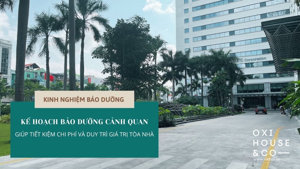KẾ HOẠCH BẢO DƯỠNG CẢNH QUAN: GIẢI PHÁP TỐI ƯU CHI PHÍ VẬN HÀNH TÒA NHÀ