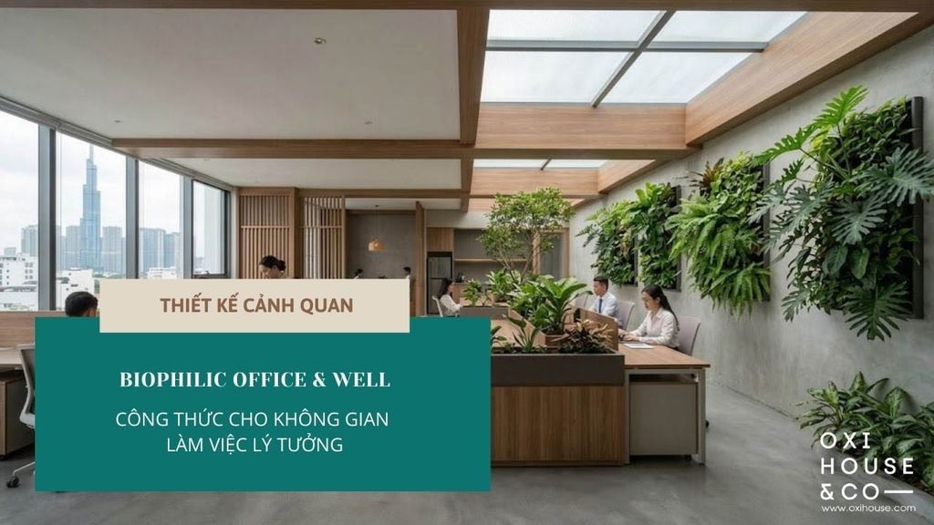THIẾT KẾ BIOPHILIC LÀ GÌ? ỨNG DỤNG TRONG VĂN PHÒNG ĐẠT CHUẨN WELL