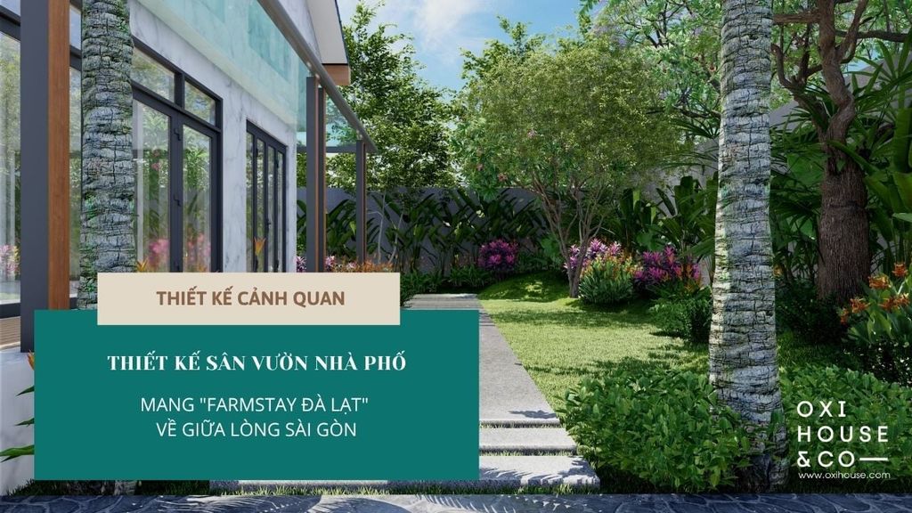 THIẾT KẾ SÂN VƯỜN NHÀ PHỐ 200M2: MANG 