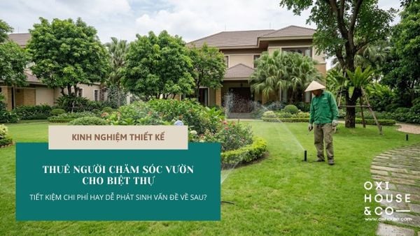THUÊ NGƯỜI CHĂM SÓC VƯỜN CHO BIỆT THỰ: TIẾT KIỆM CHI PHÍ HAY DỄ PHÁT SINH VẤN ĐỀ VỀ SAU?