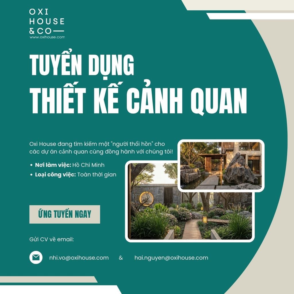 [TUYỂN DỤNG] THIẾT KẾ CẢNH QUAN - HCM