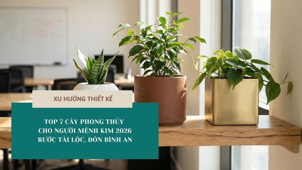 TOP 7 CÂY PHONG THỦY CHO NGƯỜI MỆNH KIM 2026: RƯỚC TÀI LỘC, ĐÓN BÌNH AN