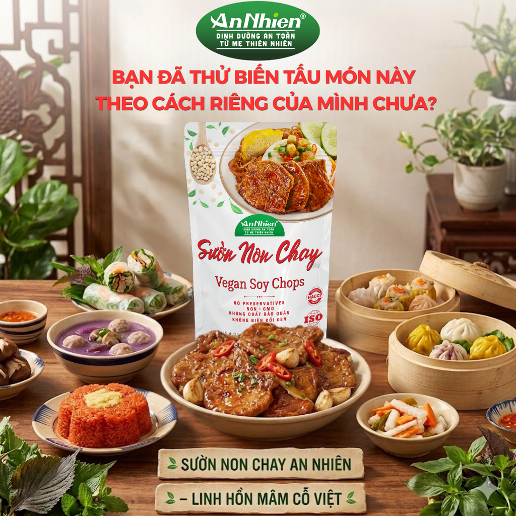 Sườn Non Chay An Nhiên – Linh Hồn Mâm Cỗ Việt