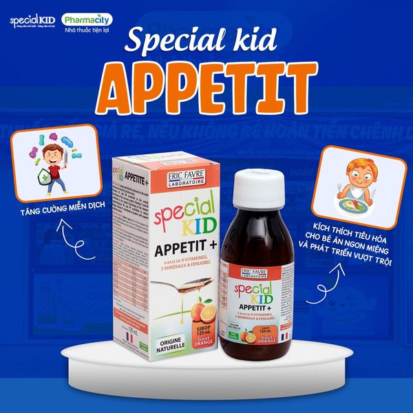 Siro Special Kid Appetit+ kích thích ăn ngon cho bé (125ml)