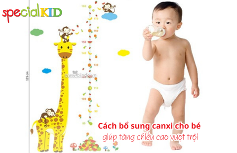 Cách bổ sung canxi cho bé giúp tăng chiều cao vượt trội