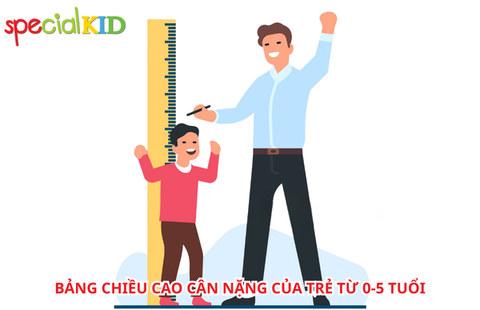 Bảng chiều cao cân nặng của trẻ từ 0-5 tuổi chuẩn