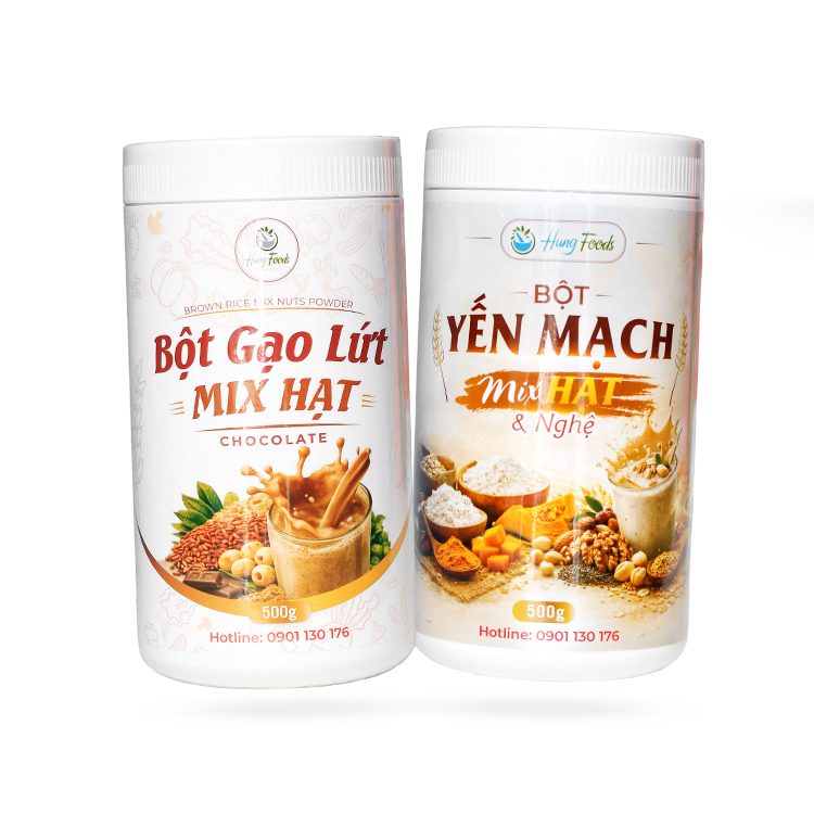 Bột Gạo Lứt & Bột Yến Mạch