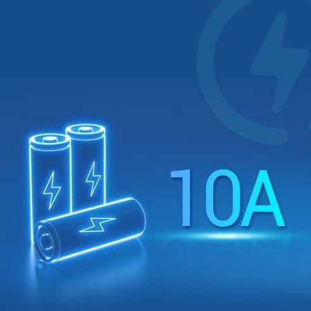 Hỗ trợ sạc lại 10A