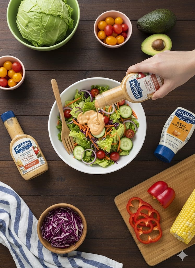 Xốt Salad Mè Rang Hellmann’s 250ml - Thương Hiệu Mỹ, SX Thái Lan | Hellmann’s Roasted Sesame Salad Dressing 250ml