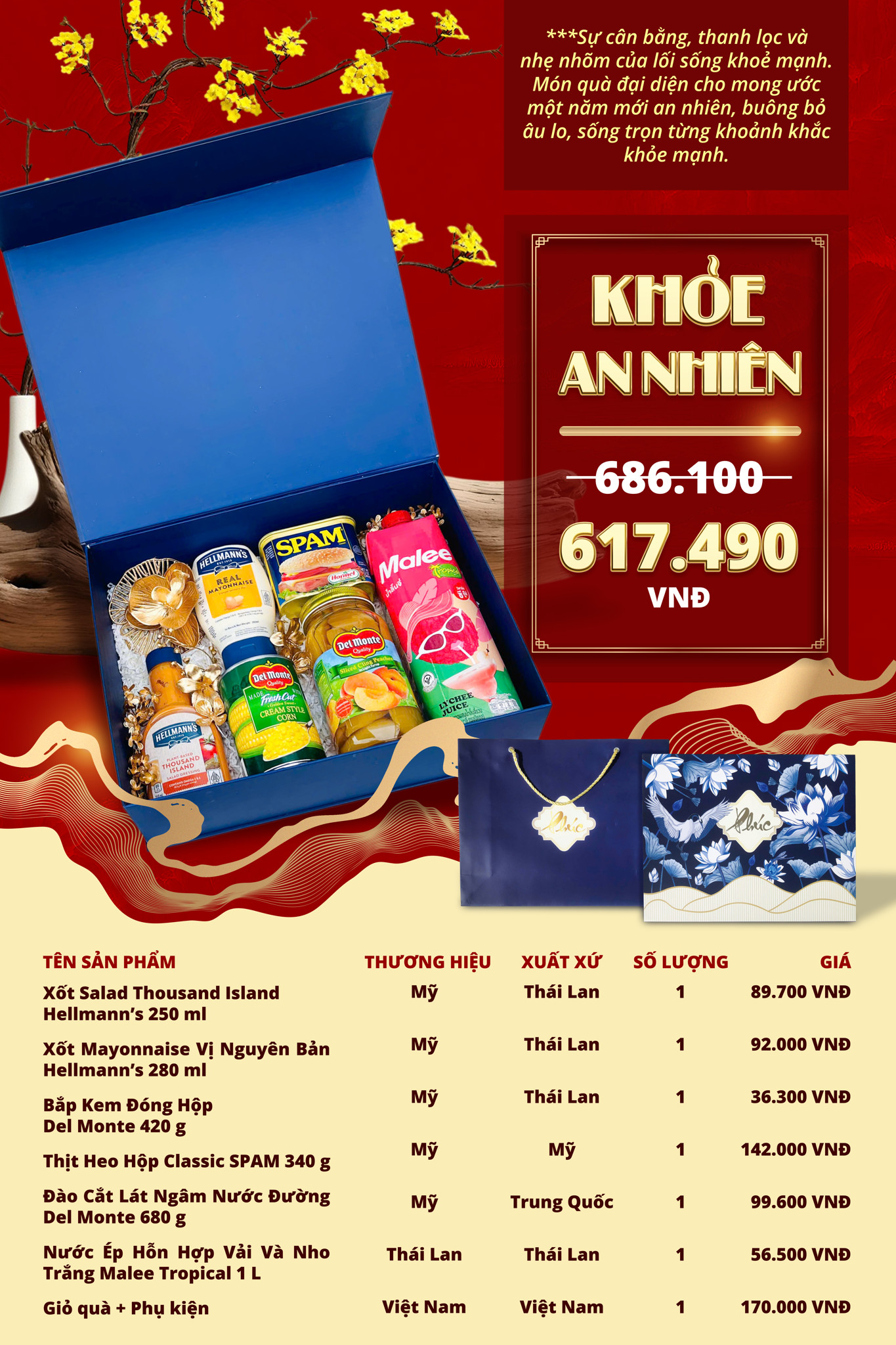 Hộp Quà Tết “Khỏe An Nhiên”