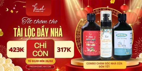 Set Chăm Sóc Nhà Cửa TẾT [Phúc Lộc An Gia] – Gột Rửa Năm Cũ, Đón Phúc Lộc Vào Nhà