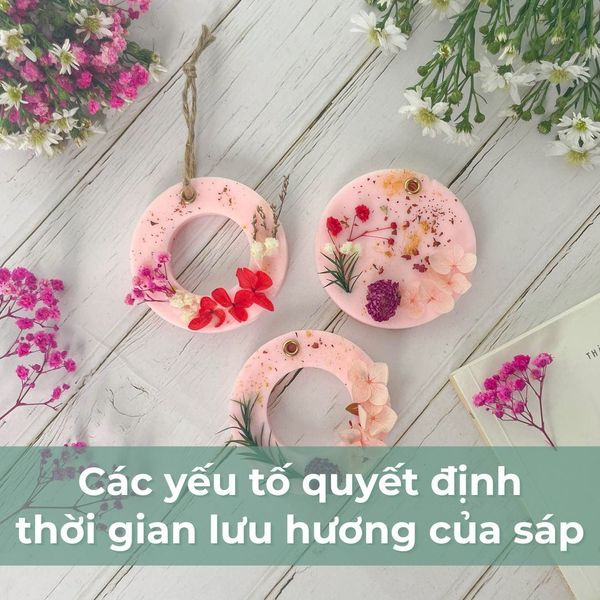 các yếu tố quyết định thời gian lưu hương của sáp thơm