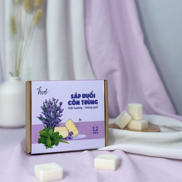Sáp thơm thiên nhiên Fresh Home Lab mùi Oải Hương - Húng Quế