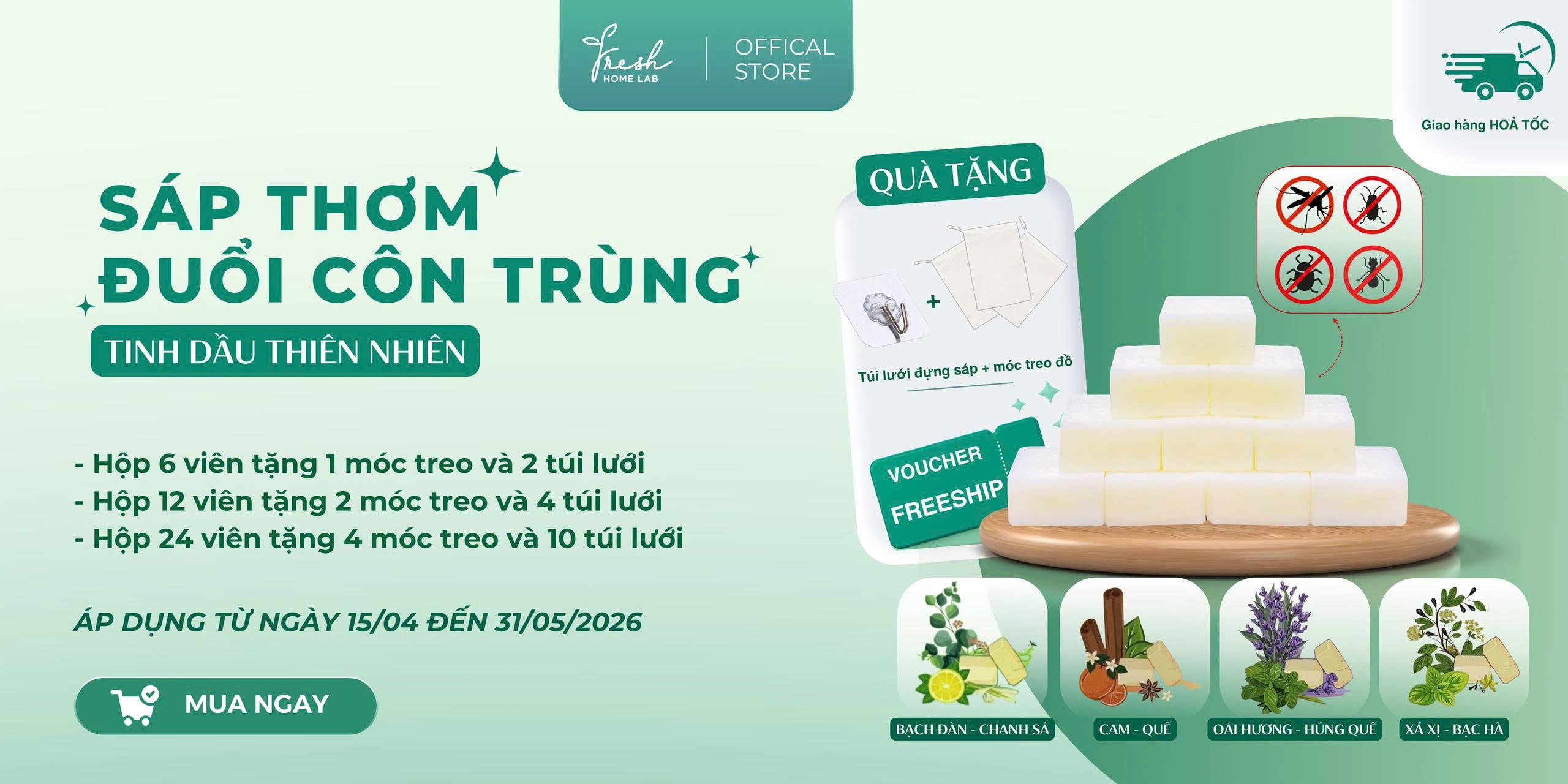 Sáp đuổi côn trùng 