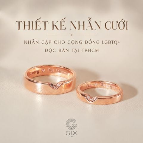 Thiết Kế Nhẫn Cưới Nhẫn Cặp Cho Cộng Đồng LGBTQ+ Độc Bản Tại TPHCM
