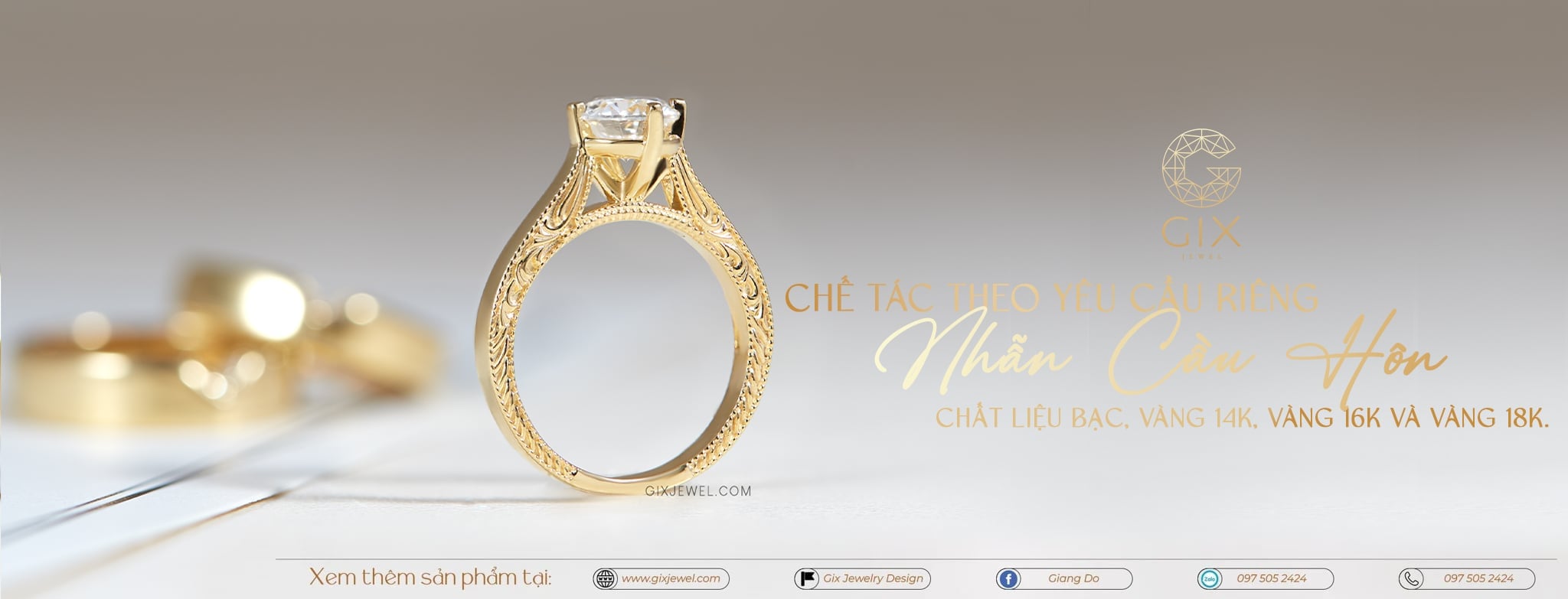 Nhẫn Cầu Hôn 10 - 15 Triệu