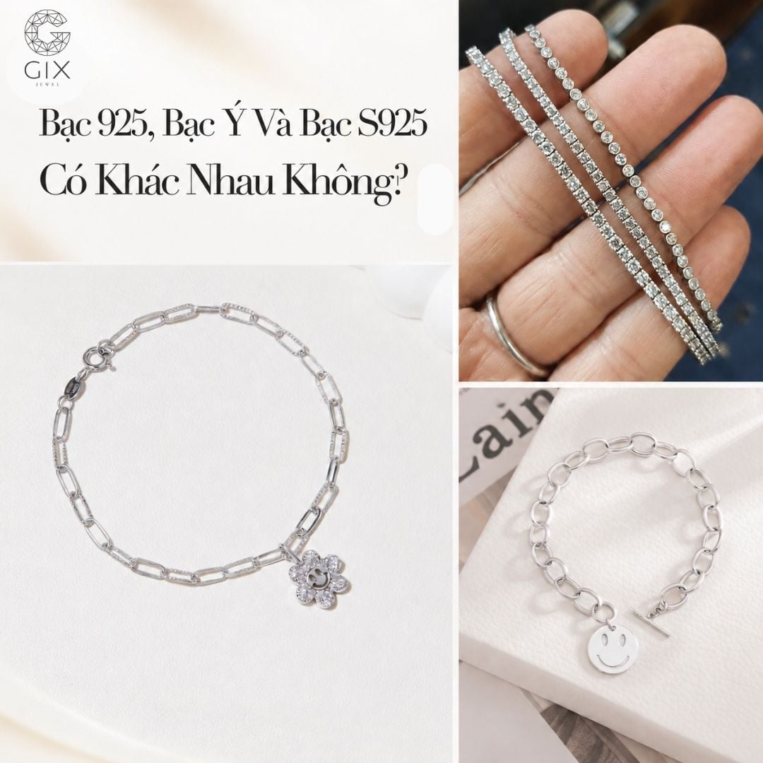 (Bạc 925, S925 và bạc Ý khác nhau chủ yếu ở cách gọi)