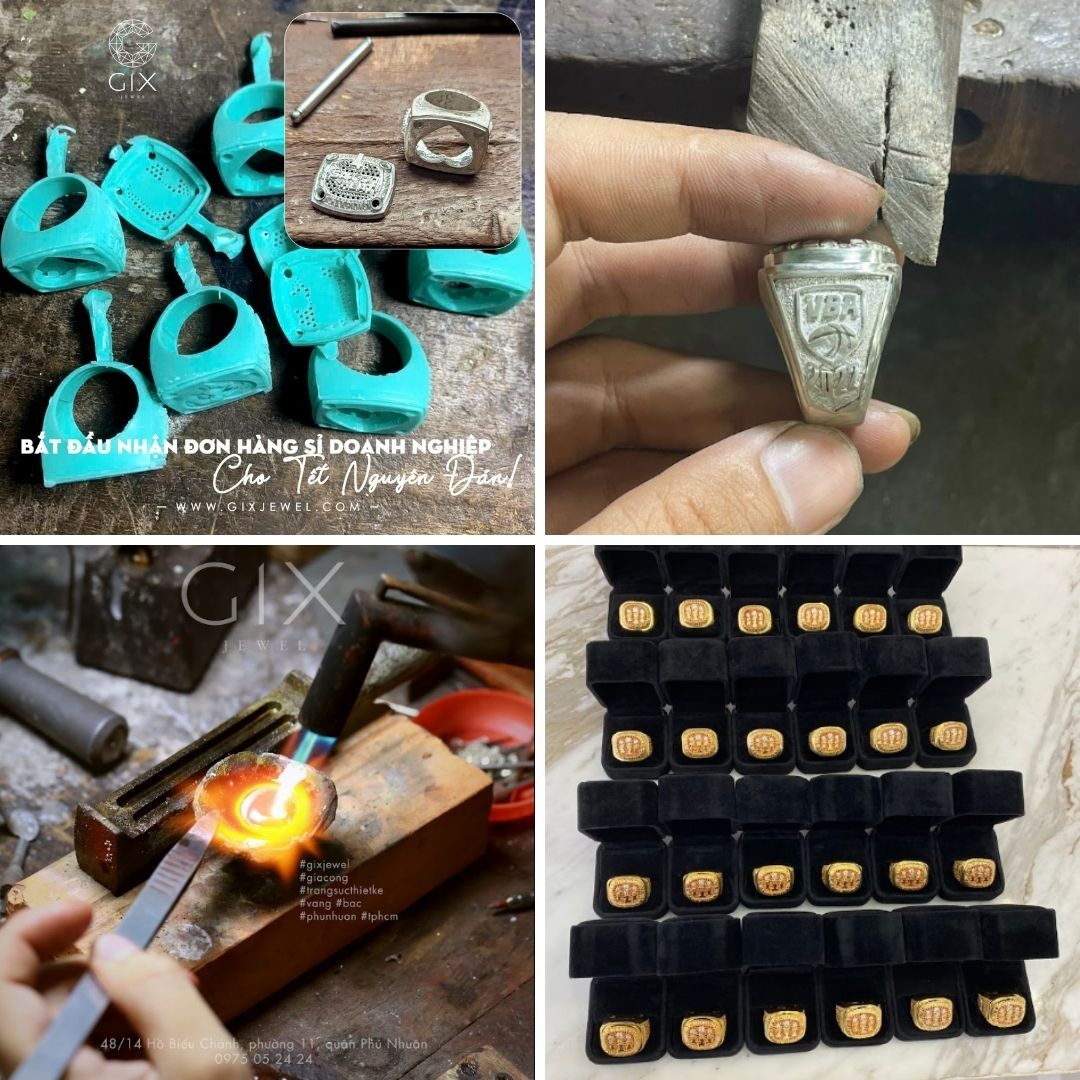 Nhẫn vô địch VBA do Gix Jewel chế tác thể hiện năng lực đúc 3D cho các biểu tượng vinh danh cao cấp