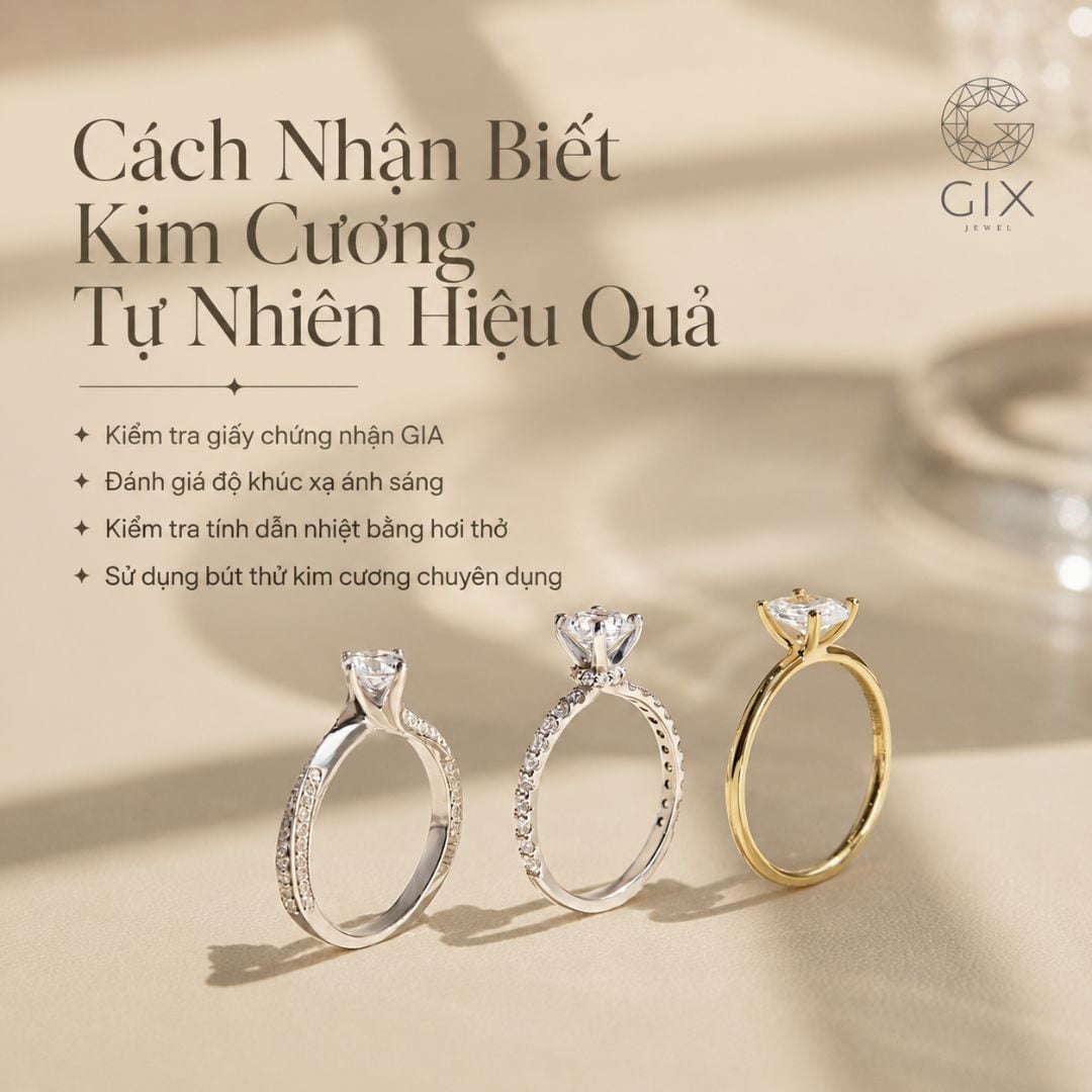 Cách nhận biết kim cương qua các tiêu chí quan trọng