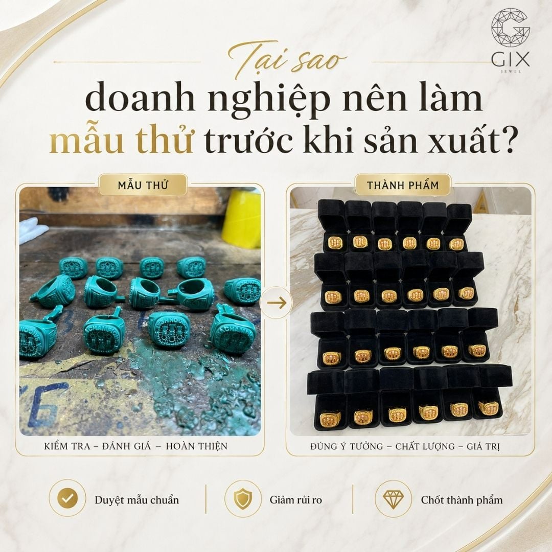 Làm mẫu thử là bước cần thiết với các đơn hàng có yêu cầu cao về nhận diện thương hiệu