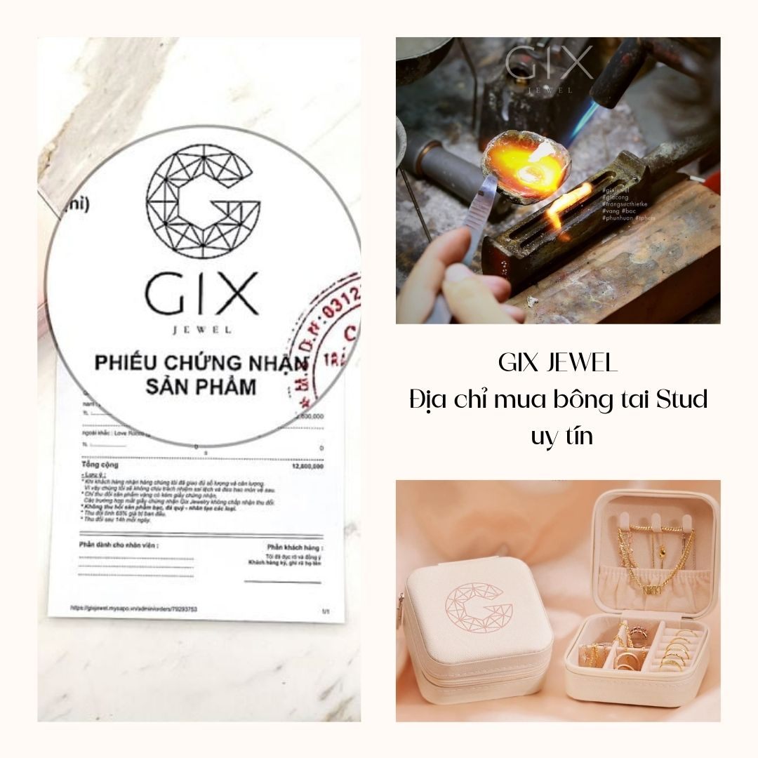 Gix Jewel - Địa chỉ mua bông tai stud đa dạng mẫu mã, uy tín