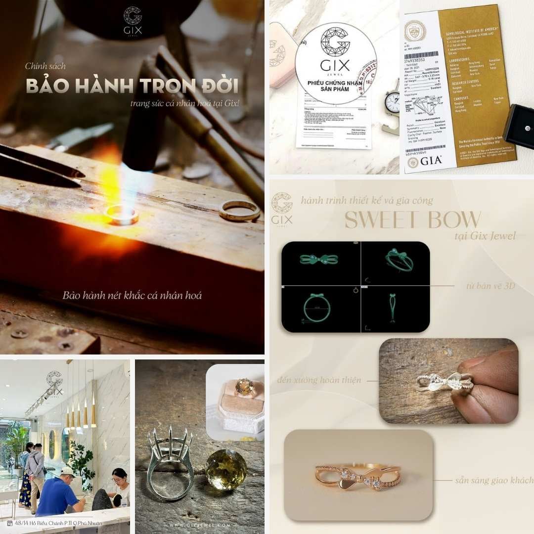 Gix Jewel đơn vị thiết kế & gia công nhẫn vàng hồng