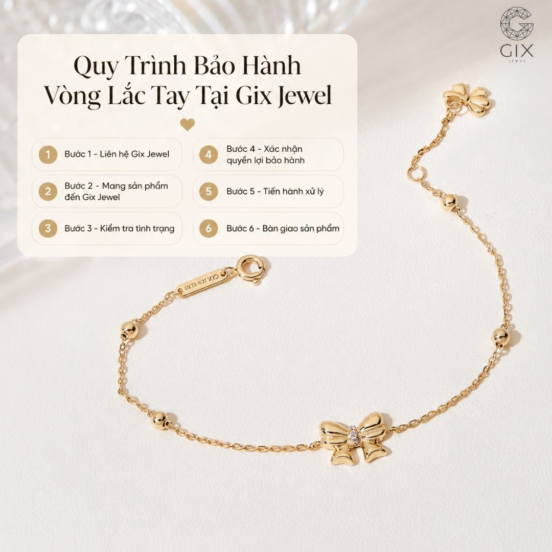 Quy trình bảo hành 6 bước tại Gix Jewel