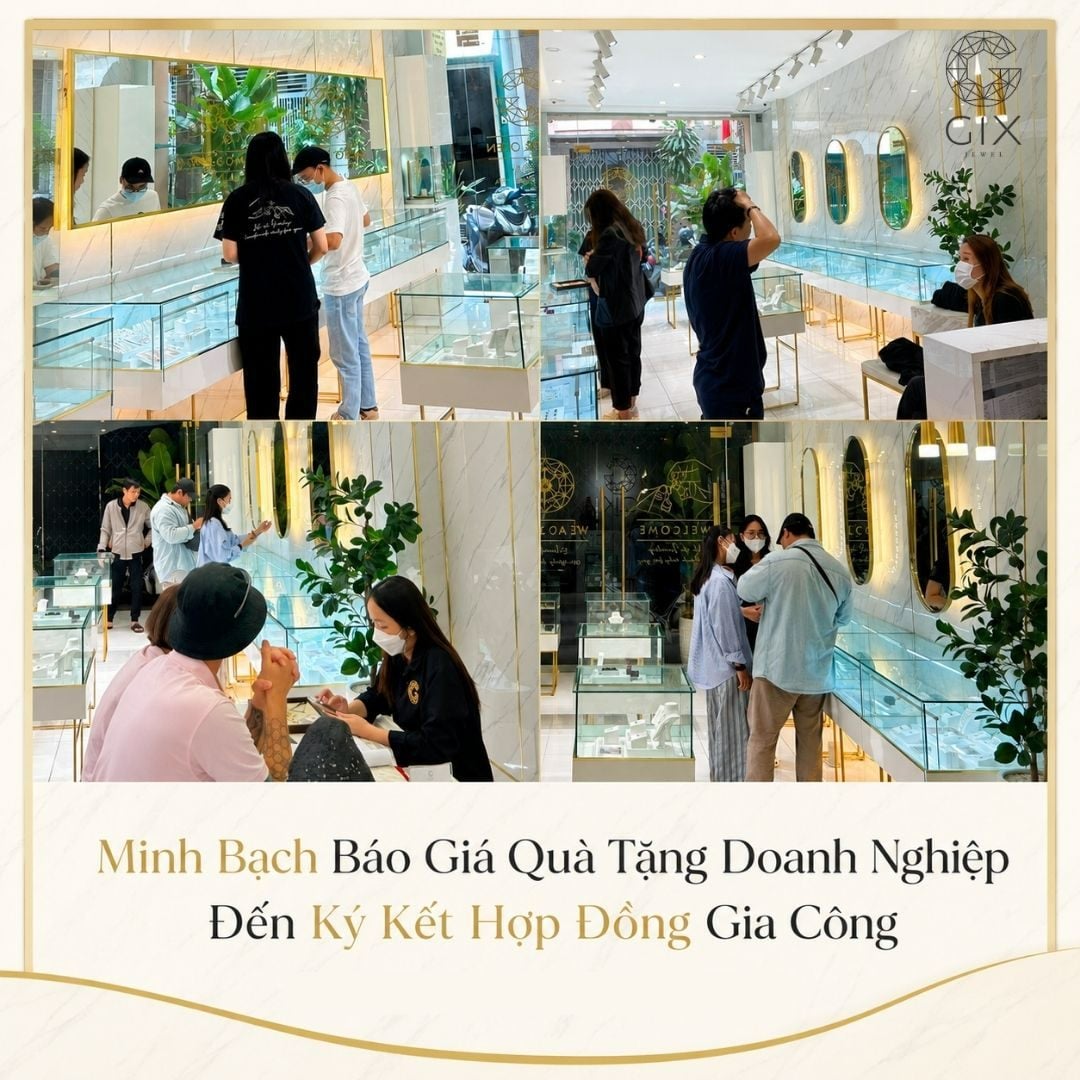 Báo giá quà tặng và hợp đồng gia công tại Gix Jewel minh bạch