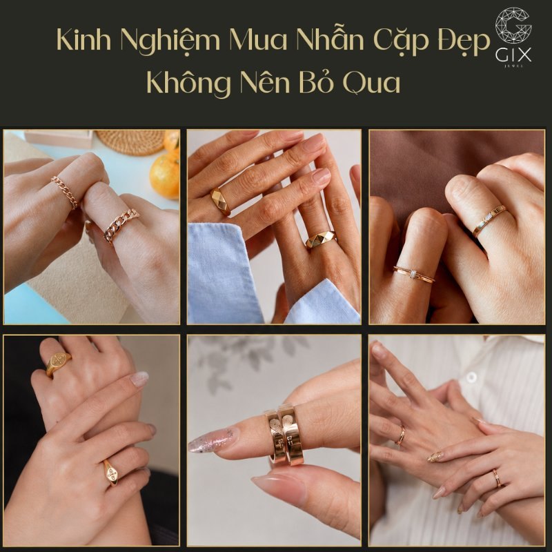 Kinh nghiệm mua nhẫn cặp đẹp giúp hai bạn tránh phát sinh chi phí