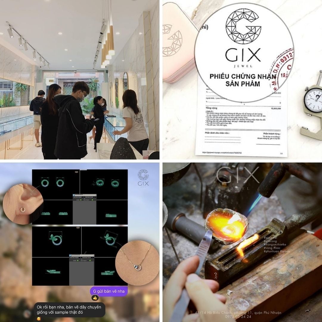 Gix Jewel - Địa chỉ mua khuyên tai thiết kế riêng uy tín