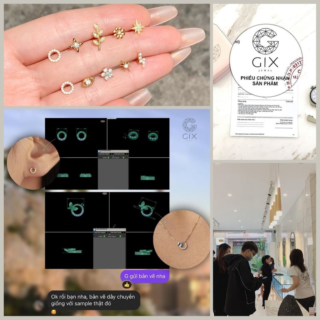 Gix Jewel là địa chỉ mua bông tai nữ cá tính thiết kế riêng uy tín